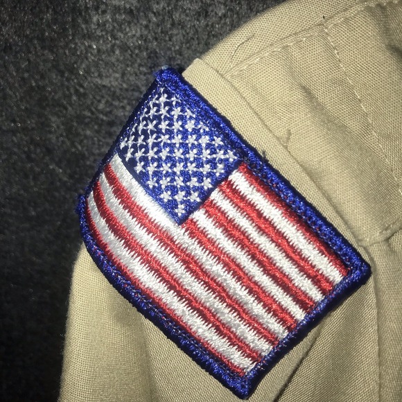 Boys Scouts of America Vintage Official Uniform Shirt Youth Large 14-16 Khaki US - Picture 5 of 11